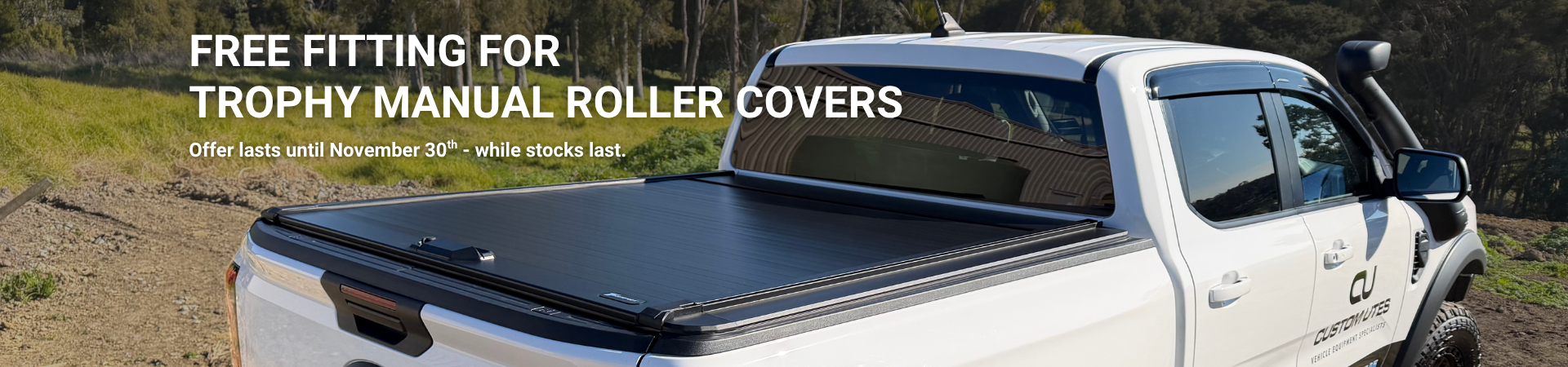 Free fitting for Trophy Manual Roller Covers