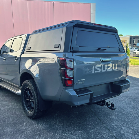 Trophy Steel Alloy Ute Canopy for 2021+ Isuzu D-Max (Black)