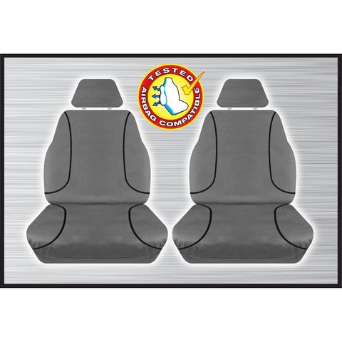Tradies Grey Front Seat Cover - D-Max Colorado (pair)