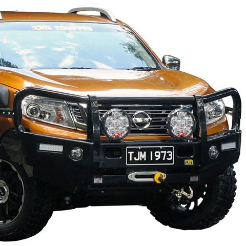 TJM Outback Bull Bar T13 Steel Black Navara 2015-2020