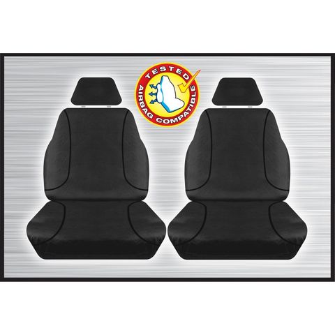 Tradies Black Front Seat Cover - D-Max BT50 2020+  (pair)