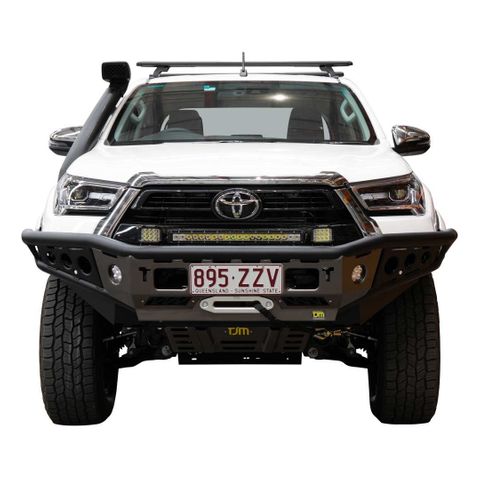 TJM Chaser Bull Bar Black Steel Hilux 2018+