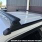 PX Ranger / BT50 3 Bar Roof Racks Track Mount System Black