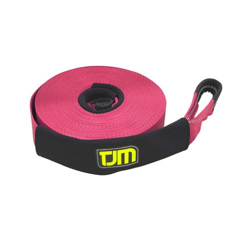 TJM Red Winch Strap 10m 4T