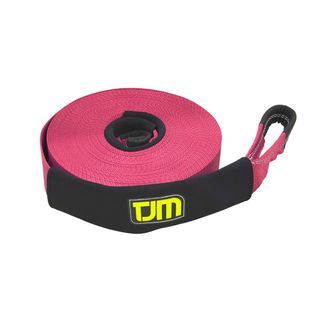 TJM Red Winch Strap 10m 4T