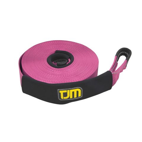 TJM Pink Winch Ext Strap 20m 4T