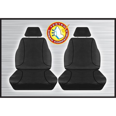 Tradies Black Front Seat Cover - D-Max Colorado (pair)