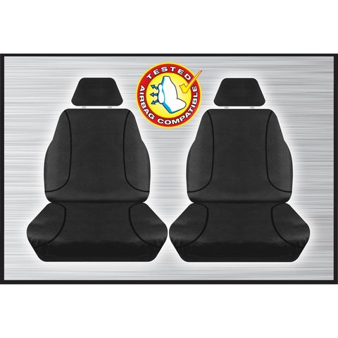 Tradies Black Front Seat Cover - Triton 2015-2023 (pair)