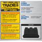 Tradies Black Rear Seat Cover - Ranger / BT50