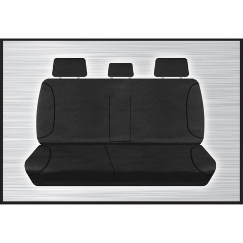 Tradies Black Rear Seat Cover - Hilux 2015+