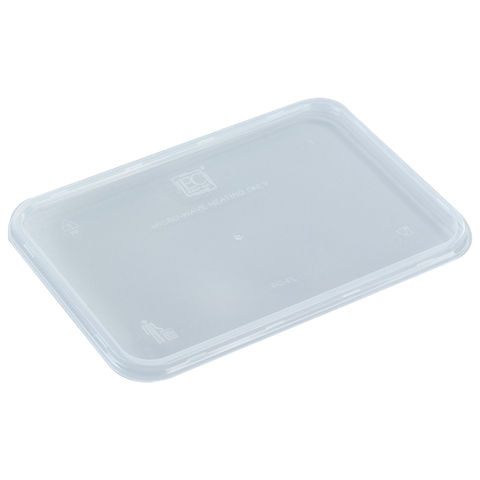 Q EC Clear Rectangle Lid 500pcs/ctn