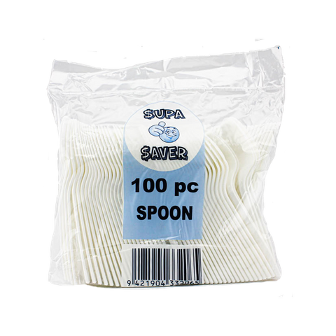 SS LD Spoon White 100pc x 10pk 1000pcs