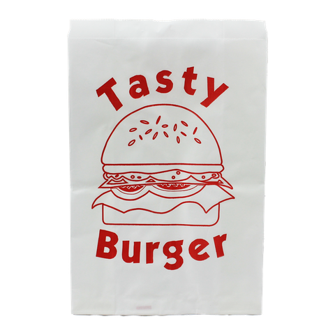 Q GP Printed Burger Bags - 500pcs/pkt
