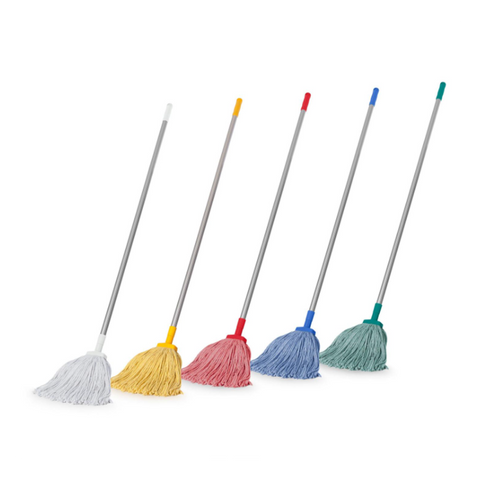 B 400gm Value Mop + Handle Set White