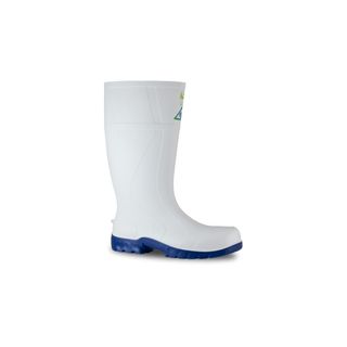 B Safemate PVC Gumboot White/Blue Size 6