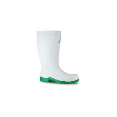 Bata Safemate PVC Gumboots White & Green