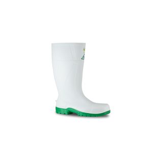 B Safemate PVC G/boot White/Green Size 3
