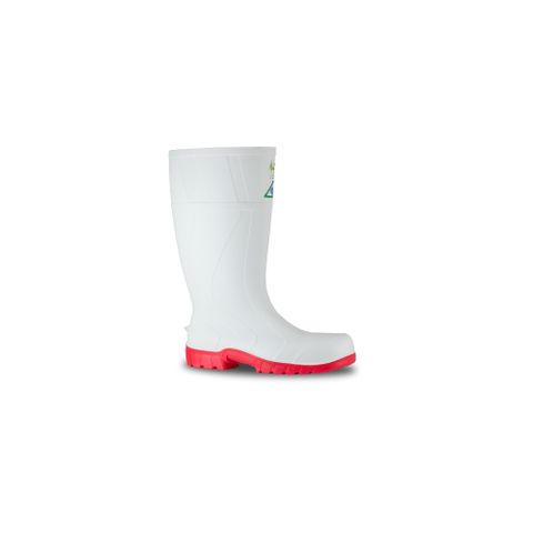 Bata Safemate PVC Gumboots White & Red