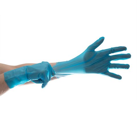 TPE PF Gloves Med Blue 2000pcs/ctn