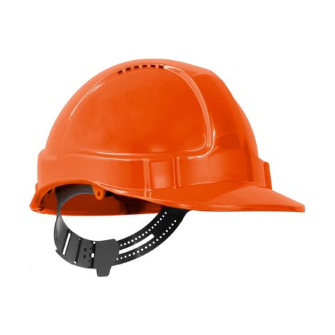 TN Hard Hat Short Peak Pin Lock Orange