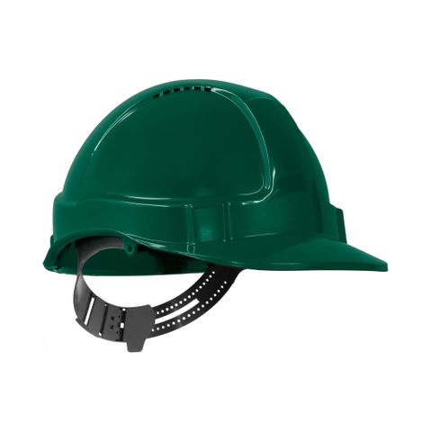 TN Hard Hat Short Peak Pin Lock Green