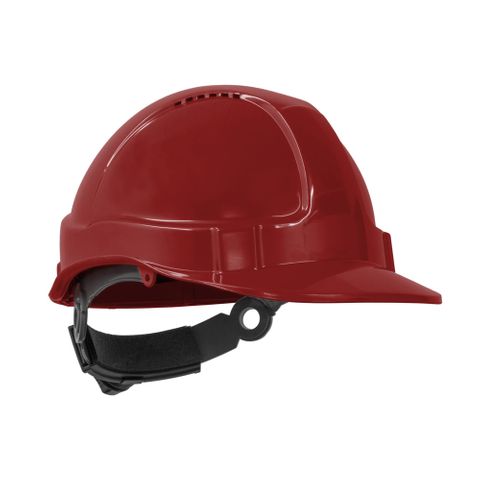 TN Hard Hat Short Peak R/Lock Red