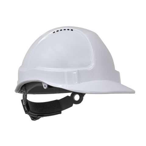 TN Hard Hat Short Peak R/Lock White