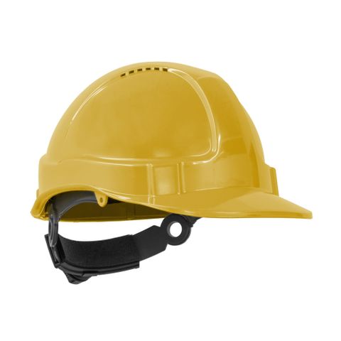 TN Hard Hat Short Peak R/Lock Yellow