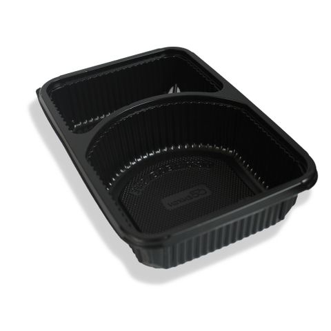 Q PP 2 Comp Container Black 400pcs/ctn