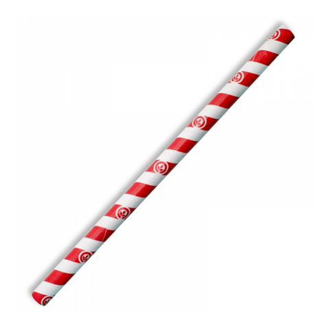 Q P Straw Jum. Red Stripe 100pk 20pk/ctn