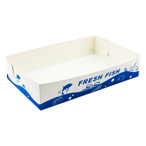 Q GP Fish Tray Printed Medium 500pcs/ctn