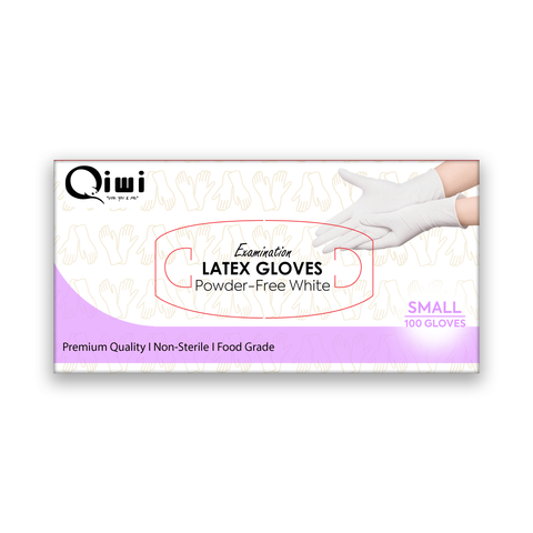 Q Latex Gloves Small PF 10pk/ctn