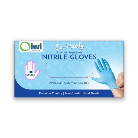 Q Small Nitrile Blue Glove PF 10pk/ctn