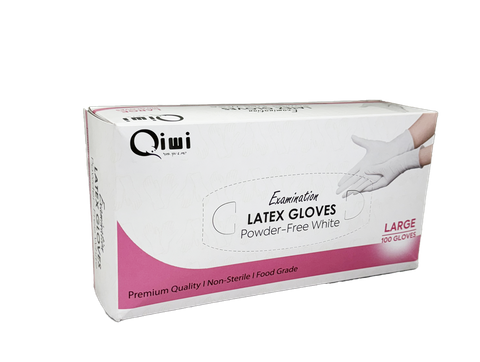 Q Latex Gloves Large PF 10pk/ctn