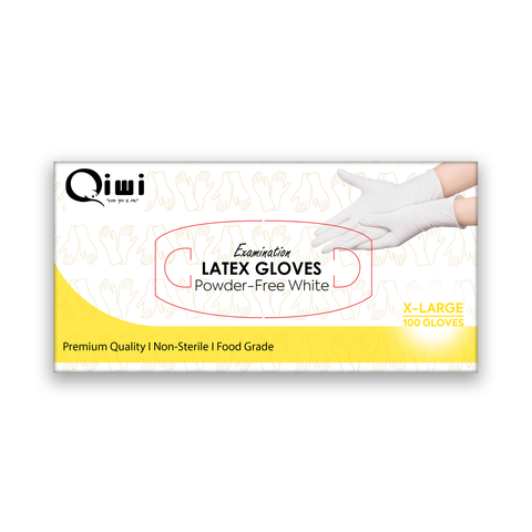 Q Latex Gloves Extra Large PF 10pk/ctn