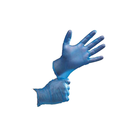 Assorted Vinyl Gloves Blue PF
