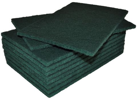 Scouring Pad Green 10pcs/pk 8pk/ctn