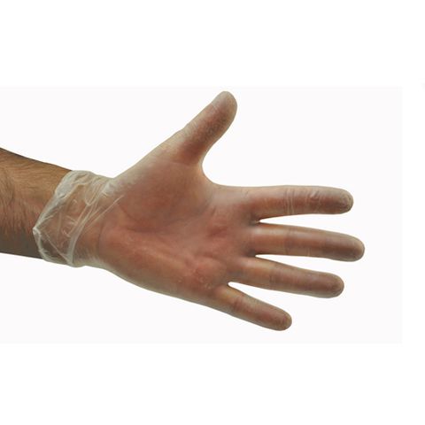Assorted Vinyl Gloves Clear PF