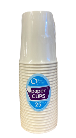 Qiwi 7oz Paper Cups 25pk x 20pkt/ctn