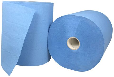 Q Roll Feed P/Towel Blue 2ply 6roll/ctn