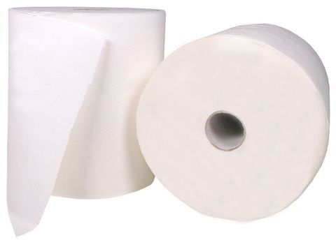 Q Roll Feed P/Towel White 2ply 6roll/ctn