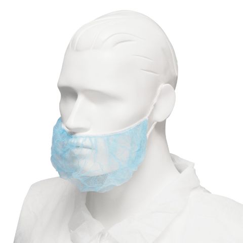 P Beard Cover PP D/Loop Blue 1000pcs/ctn