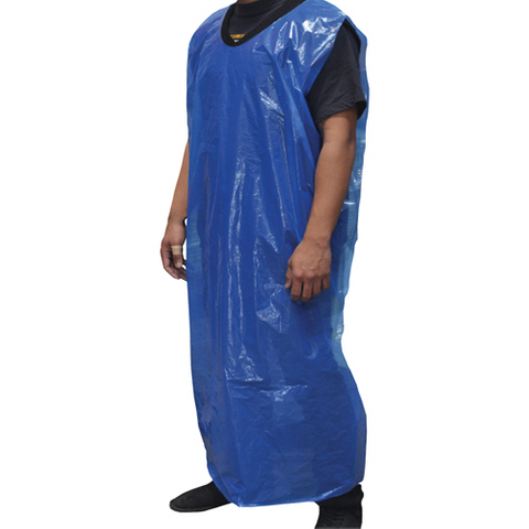 Disposable Sleeveless Apron Blue 250pcs
