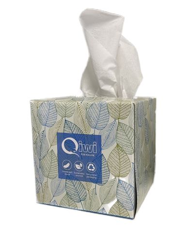 Q Cube Facial Tissues 2ply 90s 36pk/ctn