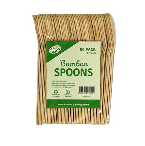 EC Bamboo Spoon 50pcs x 20pk 1000pcs/ctn