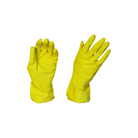 M Silverline Yellow Glove Medium 12pr/pk