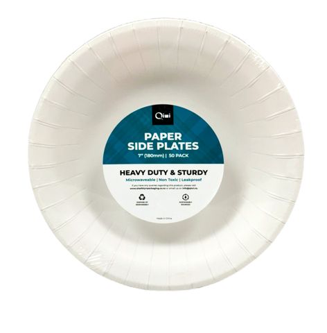 Q 7" Paper Plate HD 50pcs x 10pkt/ctn