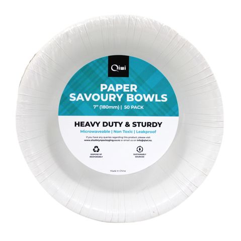 Q 7" Paper Bowl HD 50pcs x 10pkt/ctn