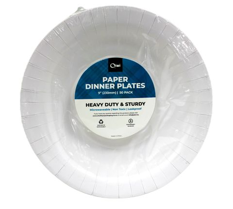 Q 9" Paper Plate HD 50pcs x 10pkt/ctn