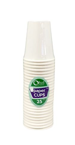 Qiwi 7oz Paper Cups 25pk x 20pkt/ctn